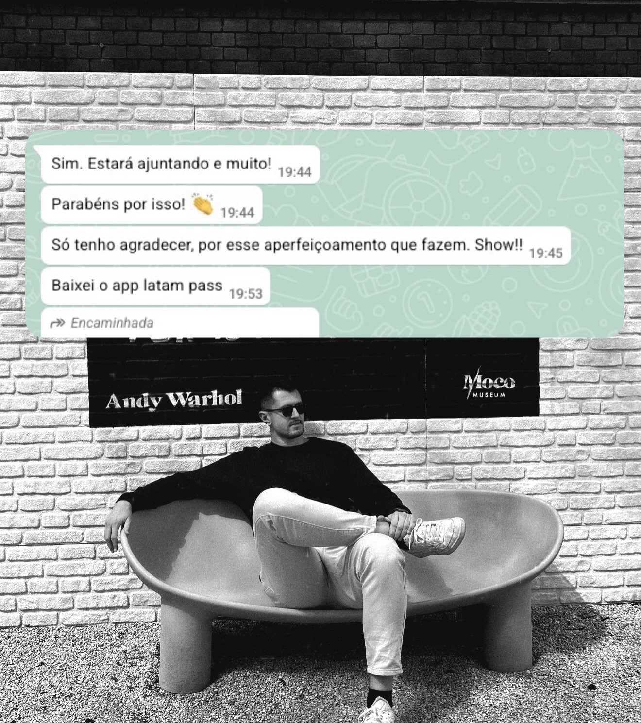 Mensagem de cliente atendido pelo Twelve